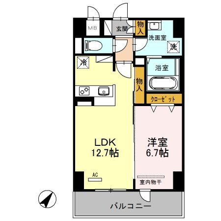 シェルト新都心の物件間取画像