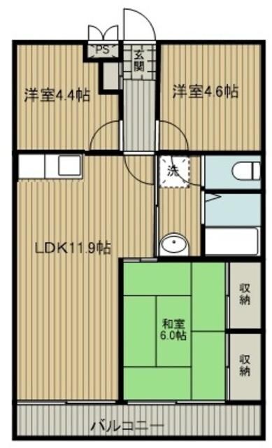 ユーコート南与野の物件間取画像