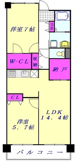 ルクレ川口ウエストの物件間取画像