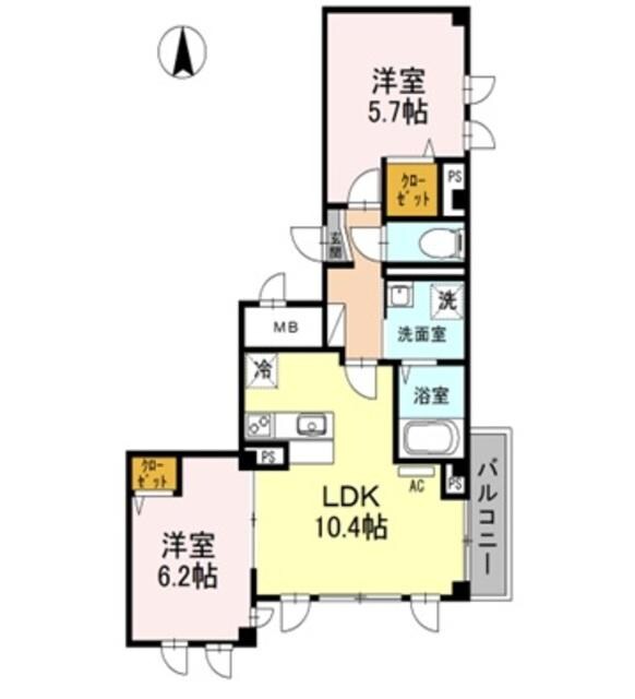 ｓｋｙｅ浦和仲町の物件間取画像