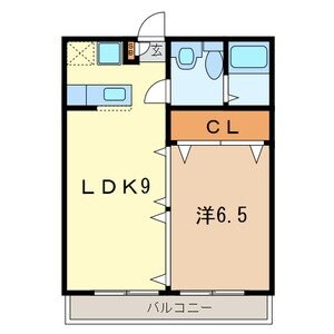 オリーブステージＡ棟の物件間取画像