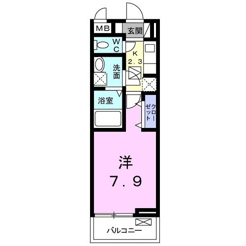 カーサ・プリートの物件間取画像