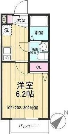 ＣａｓａＳｕｍｉｋａの物件間取画像