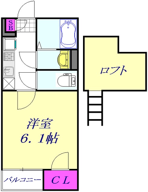 レオネクストクラーク蕨の物件間取画像