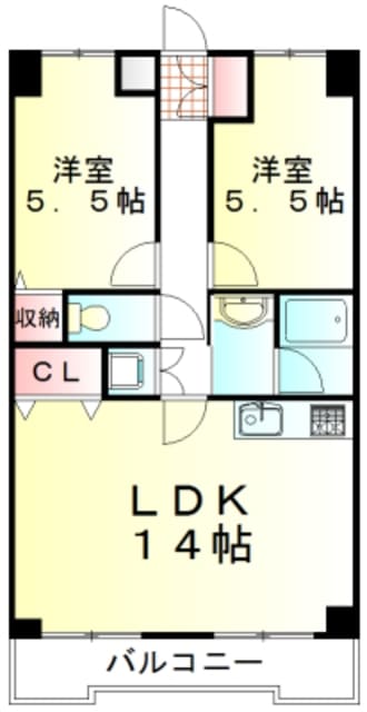 リンデンハイム赤塚の物件間取画像