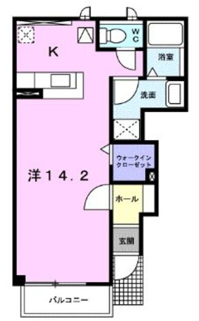 プレイン上峰Iの物件間取画像