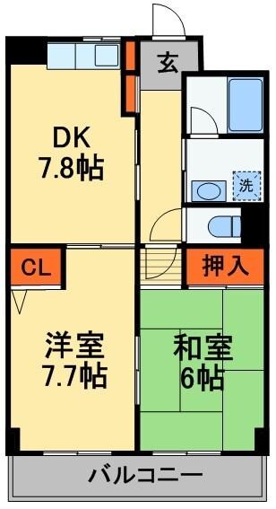 サニーコートの物件間取画像