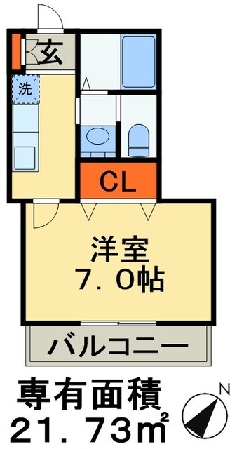 クリーク幕張の物件間取画像