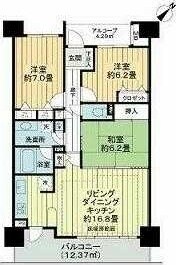 レクセルマンション幕張ブリーズの物件間取画像