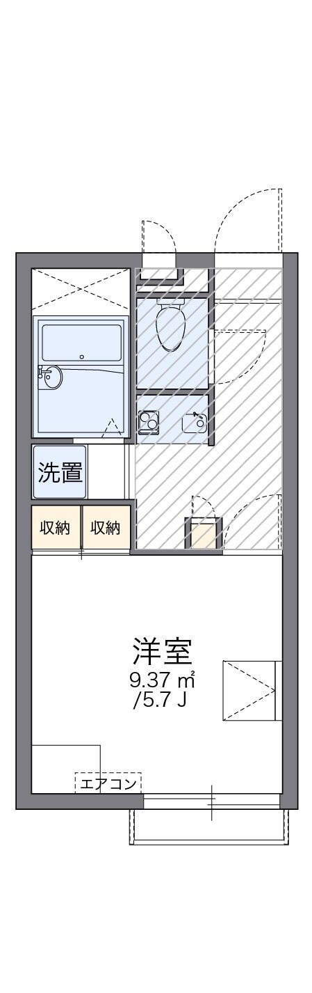 レオパレスエスペーロの物件間取画像