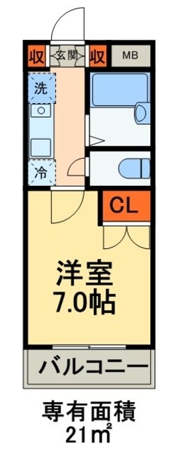 レジディア浦安の物件間取画像