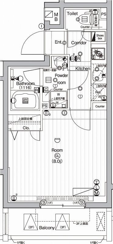 プレミアムキューブ下北沢の物件間取画像