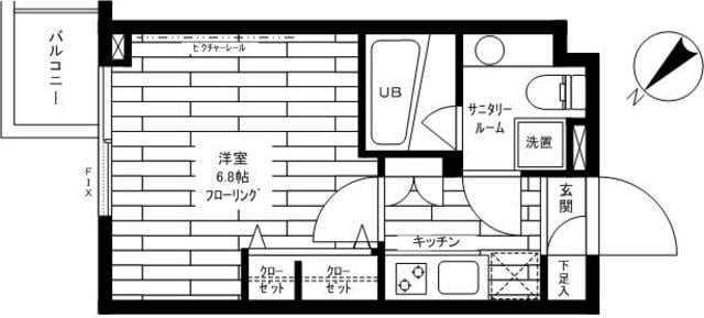 グランドコンシェルジュ用賀アジールコートの物件間取画像