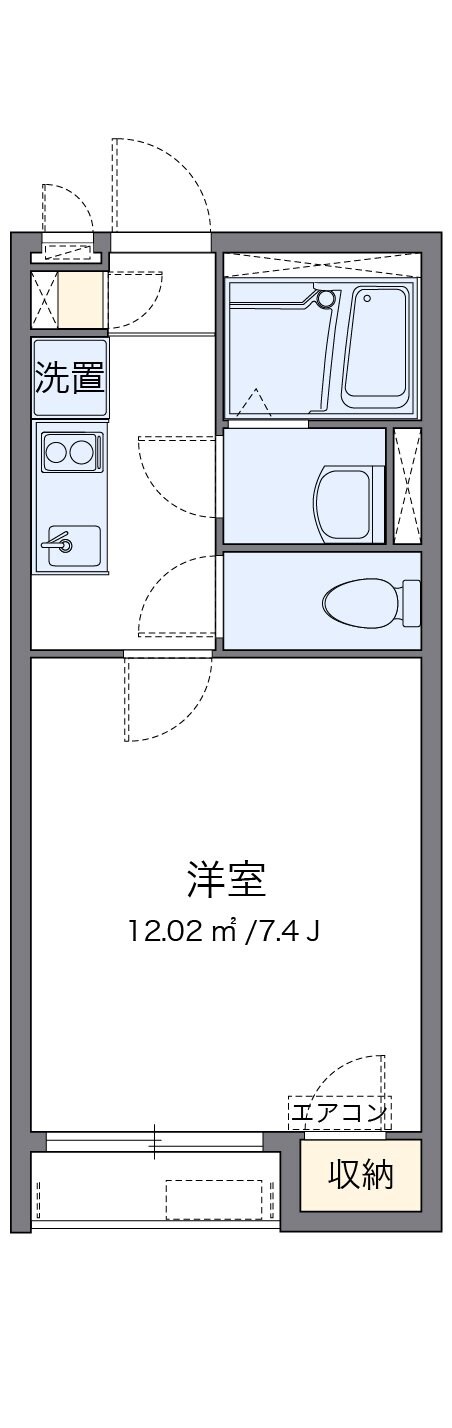 クレイノＯＬＩＶＥの物件間取画像