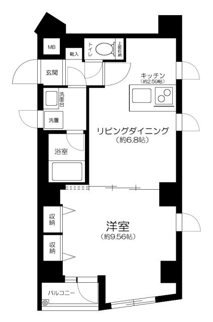 ライズ中野松が丘の物件間取画像