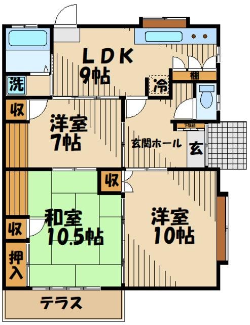 ハイムササキの物件間取画像