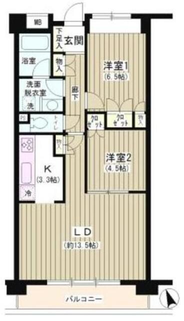 ラヴィーン等々力の物件間取画像