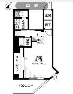 プレールドゥーク笹塚の物件間取画像