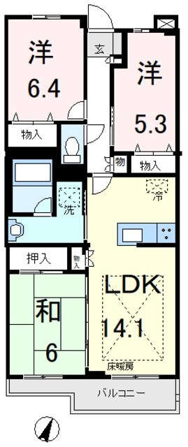 シティライツの物件間取画像