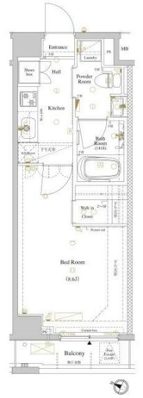 ルクレ高円寺アジールコートの物件間取画像