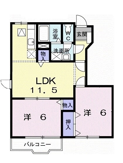 コンフォールの物件間取画像