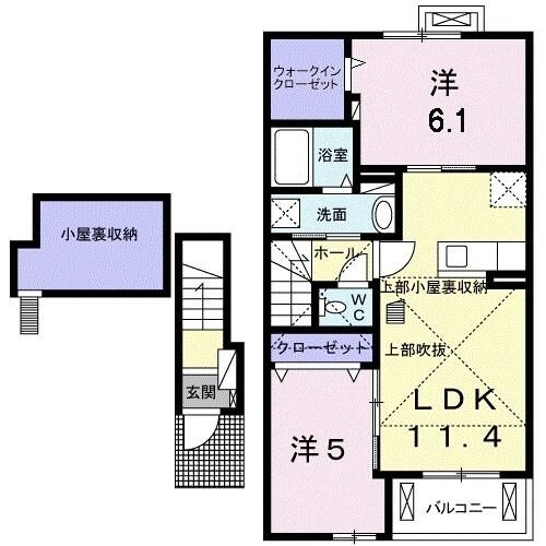 ラディアIの物件間取画像