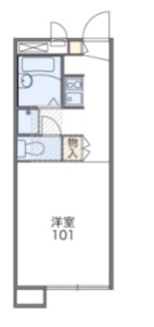 レオパレスフルハシの物件間取画像