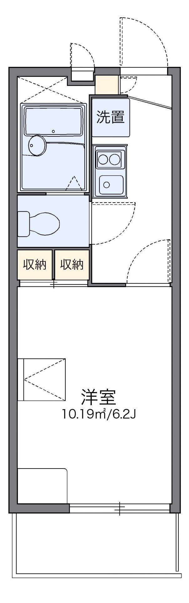 レオパレス堀崎の物件間取画像