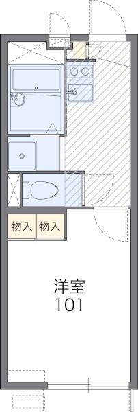 レオパレスノンノンの物件間取画像