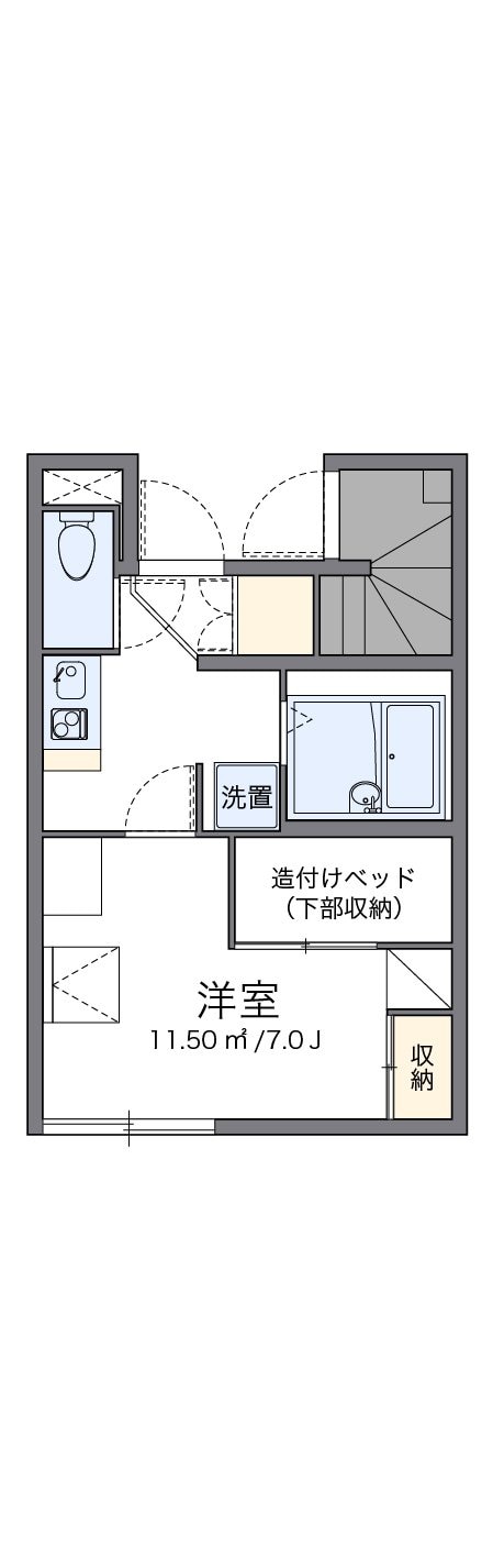 レオパレスヴェルデュール桜台の物件間取画像