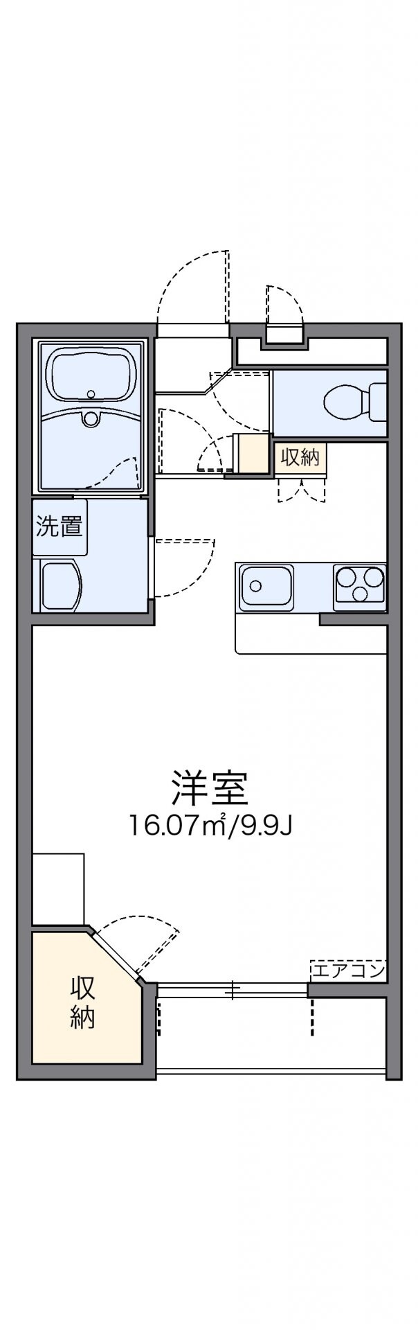 レオパレスエクレールの物件間取画像