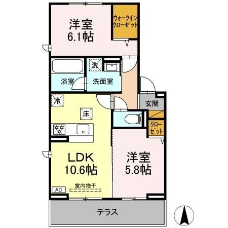 エトワール野田 IIの物件間取画像