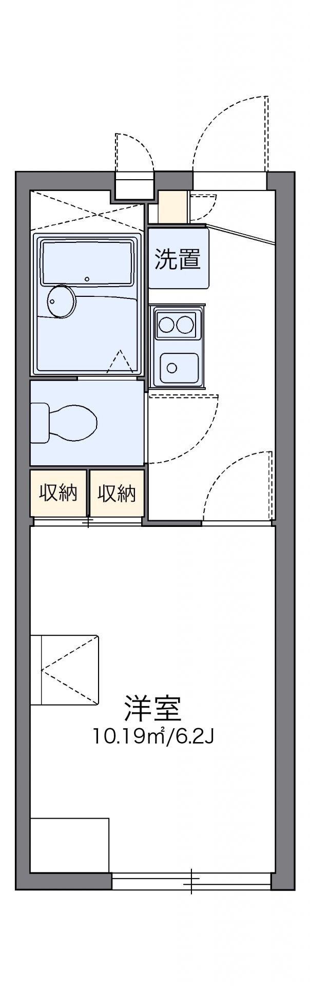 レオパレスロワール　１３０の物件間取画像