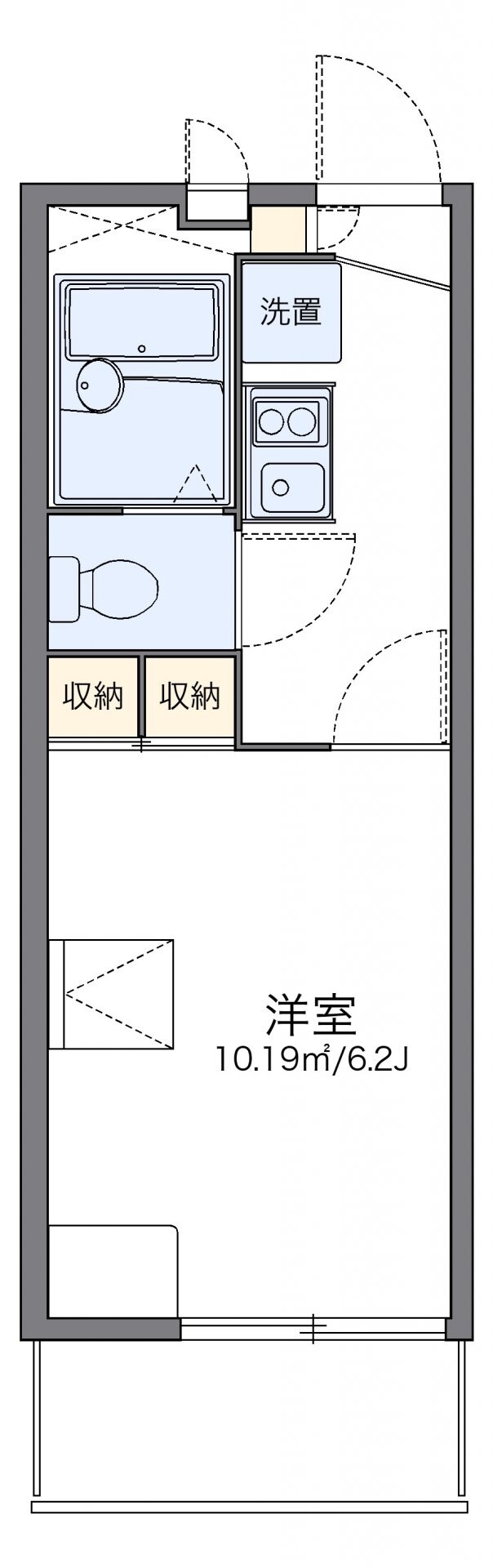 レオパレスグランドパレス春日部の物件間取画像