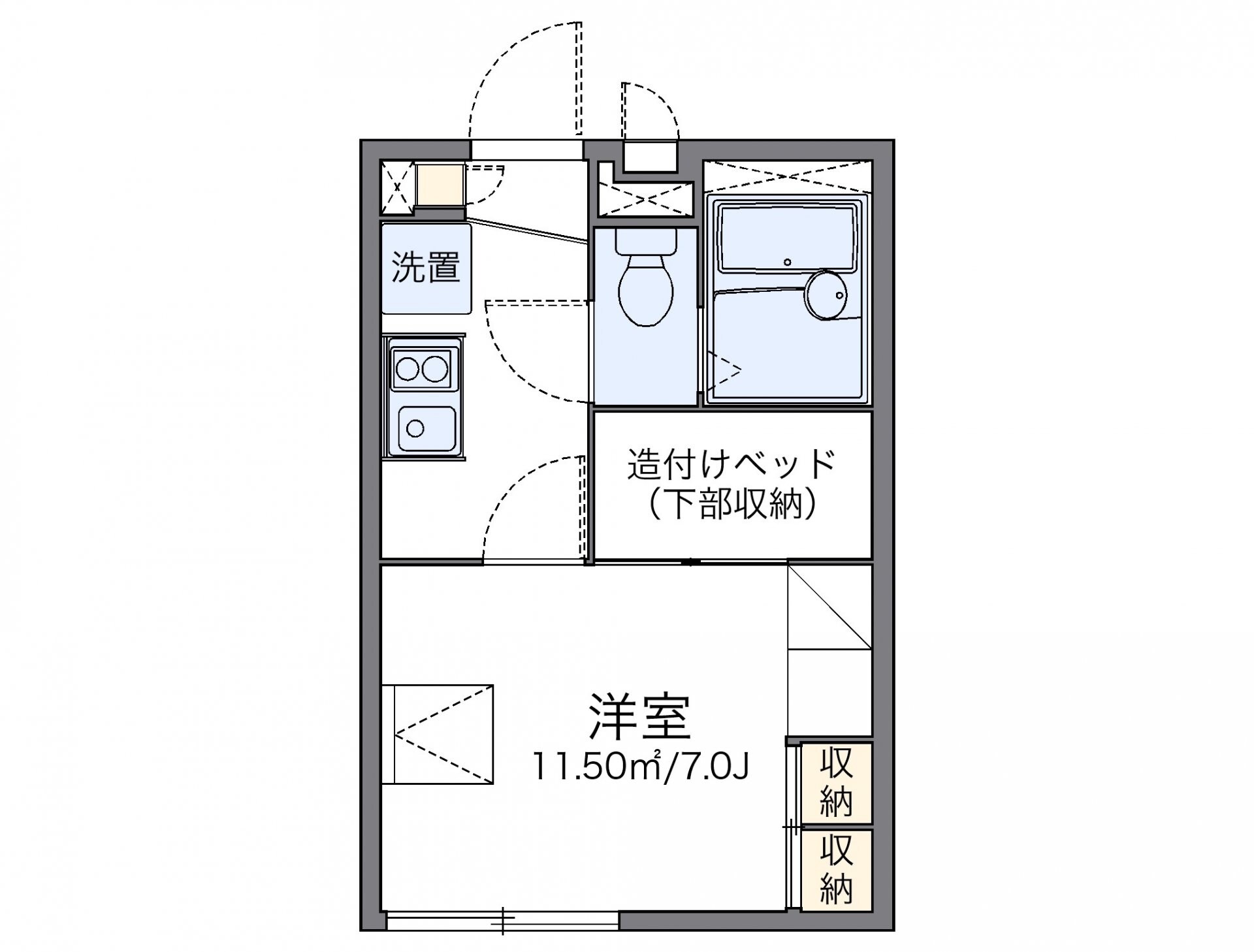 レオパレスレヴ　メゾンの物件間取画像