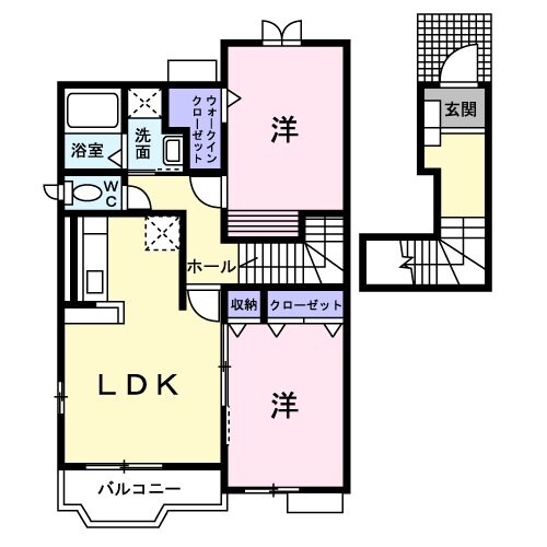 ベルジュの物件間取画像