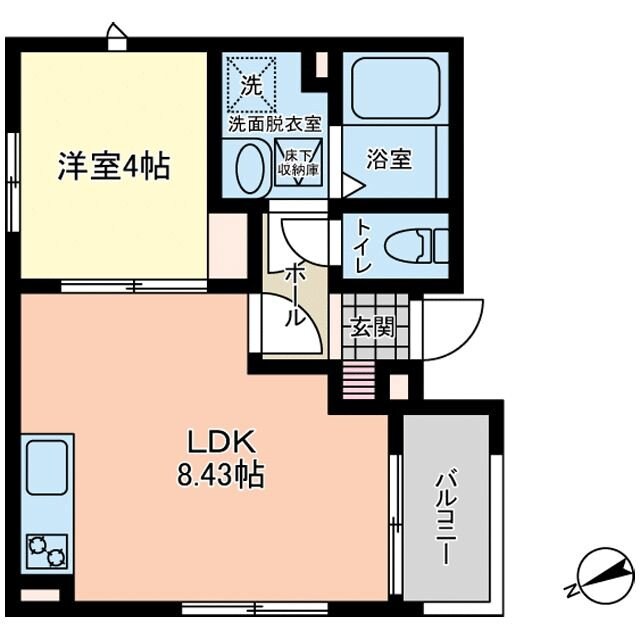 コンフィデンス東大宮Gの物件間取画像