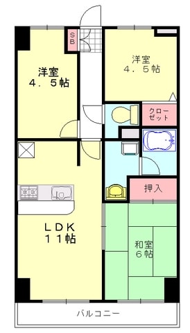 ファーストシティ大宮の物件間取画像