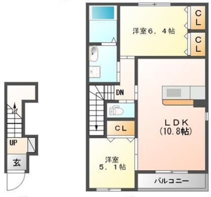 グローリアス・ハイムIIの物件間取画像