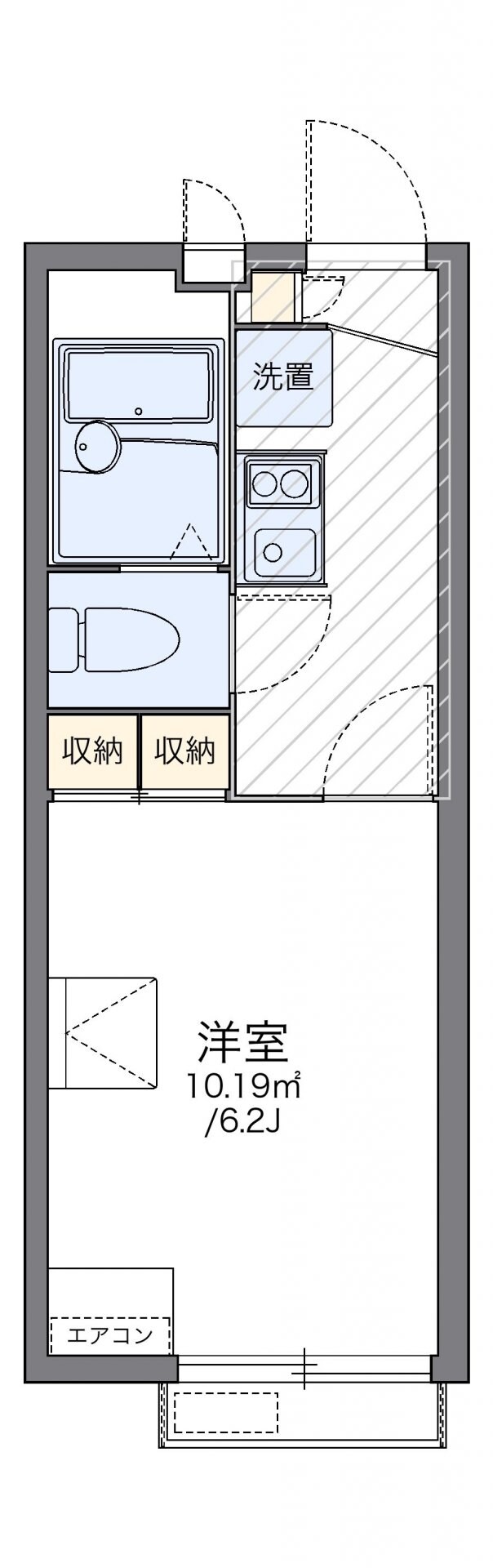 レオパレスＥａｒｌｙＰｌａｎｔの物件間取画像