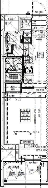 GENOVIA横浜石川町の物件間取画像