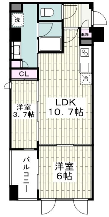 プレミアムフラット横濱紅葉坂の物件間取画像