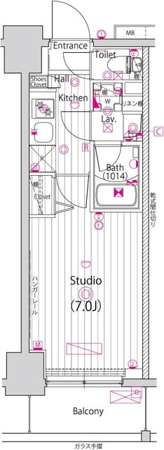 ガーラ・リバースクエア横濱南の物件間取画像