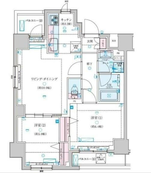 GENOVIA新子安の物件間取画像