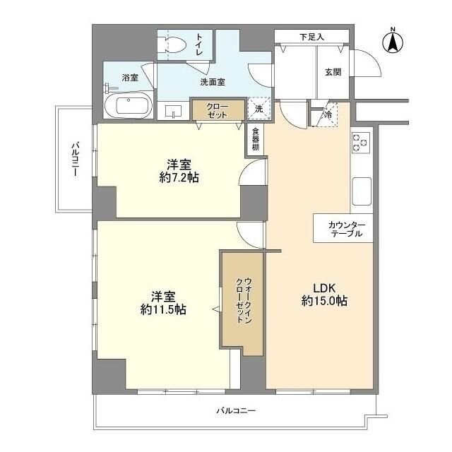 恒陽マンシヨンの物件間取画像