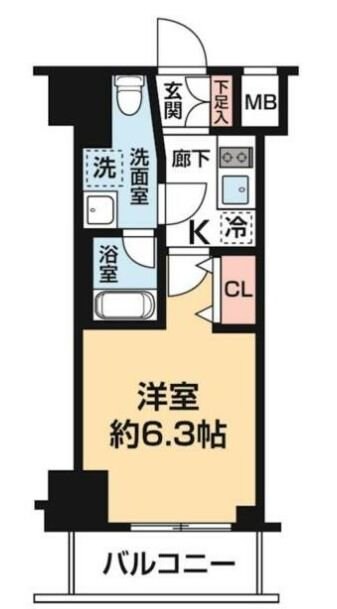 ガレリアレジデンス石川町の物件間取画像