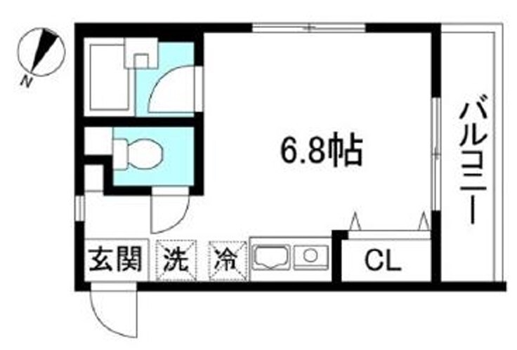 ランドヒルズウエストBの物件間取画像