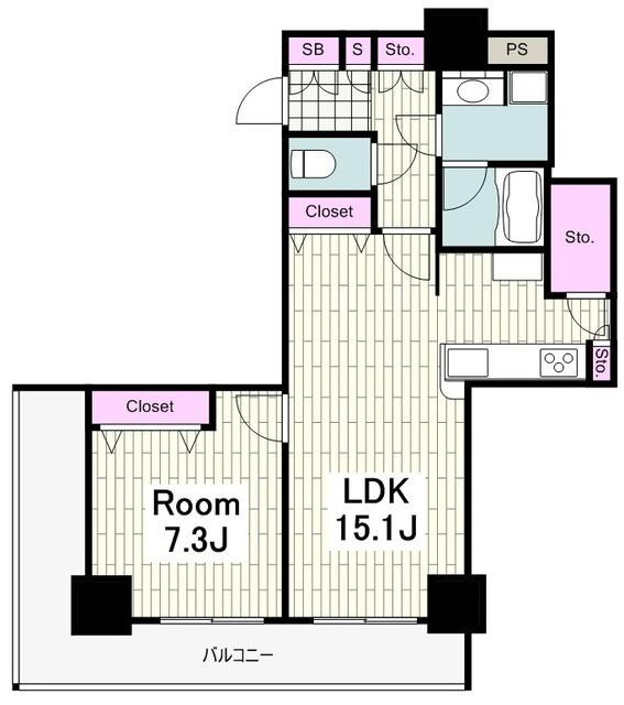 パシフィックロイヤルコートみなとみらいアーバンタワーの物件間取画像