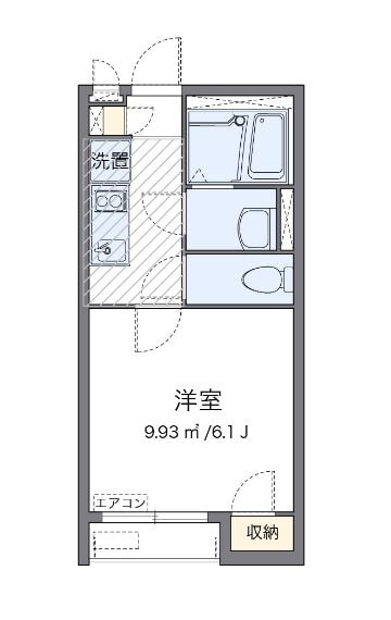 クレイノアイコーポ磯子の物件間取画像