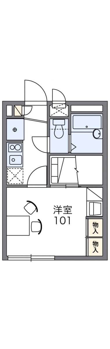 レオパレス日野ＯＧＭIIの物件間取画像